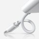 Joyroom Lightning to Lightning / 3,5mm Mini Jack AUX Headphone Adapter for Audio and Charging, White