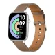 COLMI C28 Smartwatch - Silver / Brown Leather Strap