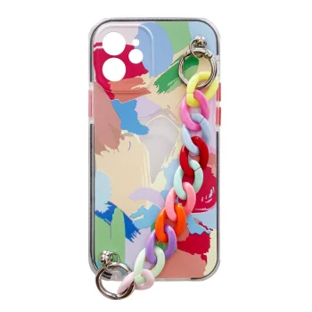 Color Chain Case for Xiaomi Redmi Note 10 Pro with Chain Pendant, Multicolour