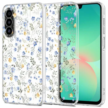 Tech-Protect FlexAir+ Case for Samsung Galaxy A17 4G / 5G Daisies with Leaves