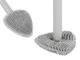 Silicone Toilet Brush with Wall-Mounted Holder