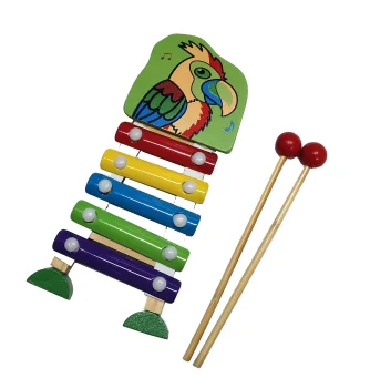 Bakalu Wooden Xylophone for Kids Parrot