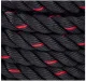 4Fizjo Power Rope 12 m Training Battle Rope, Black