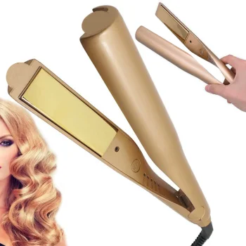 2-in-1 Hair Straightener and Curler Twist, 40W, Gold