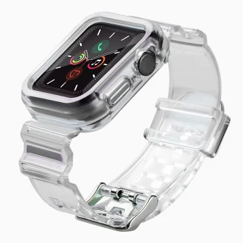 Silicone Strap & Case Set for Apple Watch 42mm - Black