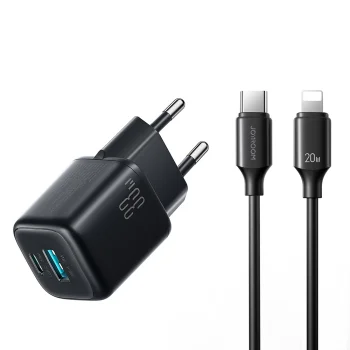 Fast Wall Charger Joyroom JR-TG7 33W USB-C/A + Cable