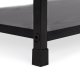 Деревянный стеллаж с металлическим каркасом Modernhome CWJ602480LG BLACK, 3...
