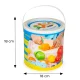 Multistore Wooden Cutting Vegetables and Fruits, 13 Elements + Bucket