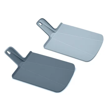 Joseph Joseph Chop2Pot Plus 2-piece Folding Chopping Board Set, Blue