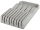 Knife Drawer Organizer, 9 Compartments, Grey