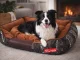 Verk Group Soft Dog & Cat Bed with Removable Cushion (55x70x13 cm), Grey