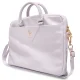 Guess ZIP Leather Triangle Laptop Bag 16\", Purple