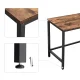 Leobert Corner Computer Desk with Two Shelves, Brown