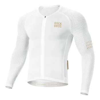 Rockbros YDCX008 Diamond Long Sleeve Cycling Jersey Size L White
