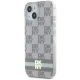 DKNY iPhone 15 / 14 / 13 Case IML Checkered Mono Pattern MagSafe, Beige