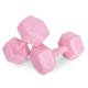 Modernhome HCD-6-PK Hexagonal Dumbbell Set 2x3 kg, Pink