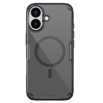 Nillkin iPhone 17 Pro Case Nature TPU Pro Magnetic, Translucent Black