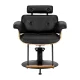 Hairdressing Chair Gabbiano Florencja Black / Walnut