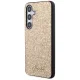 Guess Samsung Galaxy S24 Case Glitter Script, Gold