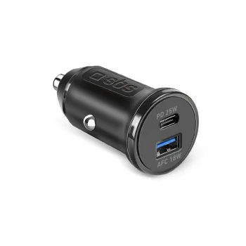 Sbs TECRPD25W Car Charger 25W USB-A / USB-C Power Delivery, Black