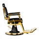Gabbiano Francesco Barber Chair, Black and Gold