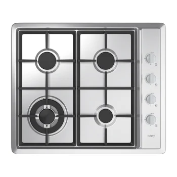 ISEASY MGBS-604D 4-Burner Built-In Gas Cooktop, Silver
