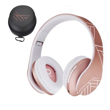 PowerLocus P2 Kids Wireless Headphones, Rose Gold