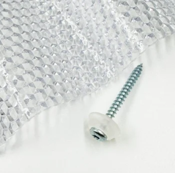 Wood Fastening Screws with Transparent Gasket M5 x 50 mm, 50 pcs