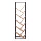 Tree Bookshelf with 10 Shelves Geometric Bookcase by ModernHome, Light Oak