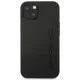 Mercedes iPhone 14 Case Leather Hot Stamped, Black