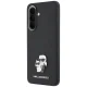 Karl Lagerfeld Saffiano w/ K&C Metal Logo Case for Samsung Galaxy A57 5G - Black