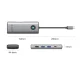 Orico PW11 8in1 USB-C Docking Station, HDMI 4K 60Hz, VGA, RJ45, PD 100W, Gray