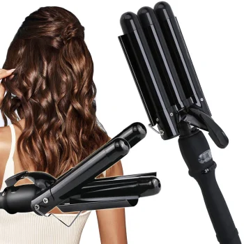 Ceramic Hair Waver and Crimper Curling Iron