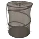 Foldable Mesh Laundry Basket and Toy Organizer, 77L, Grey