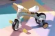 ECOTOYS 3-in-1 Kids Balance Bike with Pedals & Training Wheels, Green