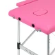 Balance Folding Massage Table, Aluminum, 2 Sections, Pink