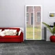 2-Part Door Mosquito Net 120x200cm White