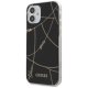 Guess iPhone 12 mini Case Gold Chain Collection, Black