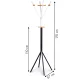 ModernHome Modern Standing Coat Rack with 12 Hooks