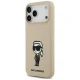 Karl Lagerfeld Silicone MagSafe Case for iPhone 17 Pro Max, Brown