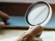Handheld Magnifying Glass with LED Light & 3 Interchangeable Lenses, White