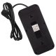 Maclean MCE389 B Power Strip, 6 Outlets, 4xUSB, 1xUSB-C, 1.5m, Black