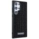 Samsung Galaxy S24 Ultra (SM-S928) Karl Lagerfeld Rhinestone Metal Logo Case Cover, Black