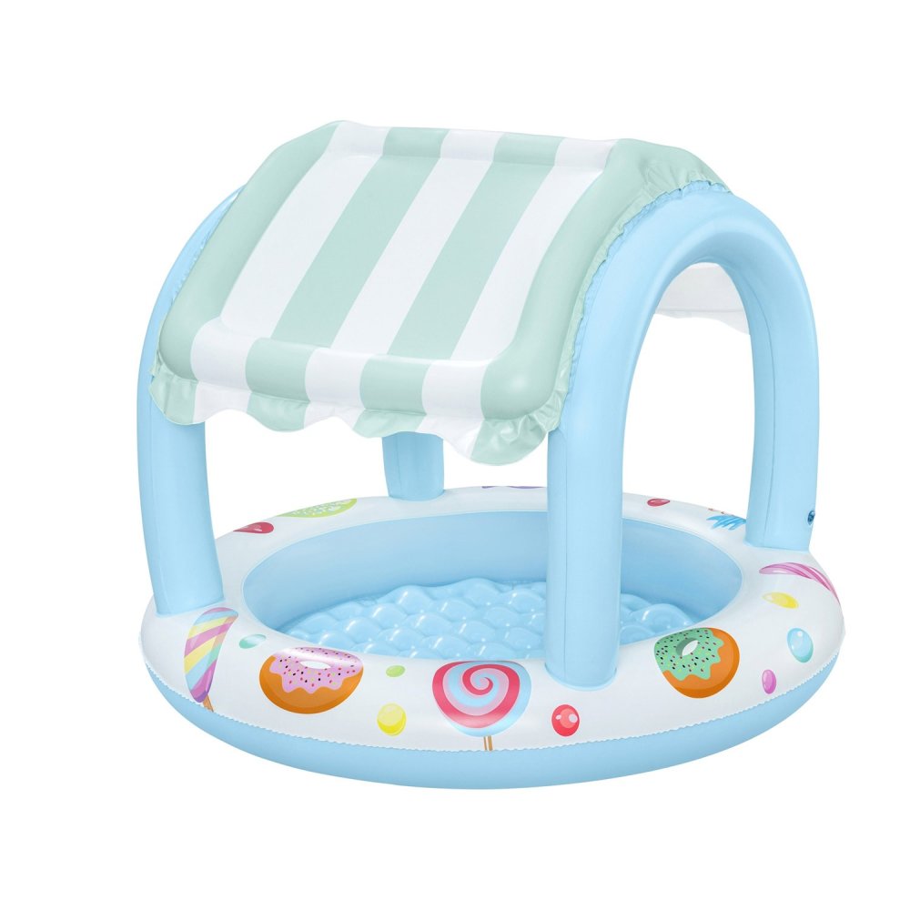 Bestway Inflatable Kids Paddling Pool with Canopy 104 x 84 cm 52638 (0)