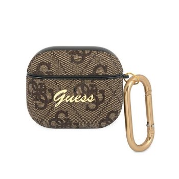 Guess AirPods 3 Case 4G Script Metal Collection, Brown