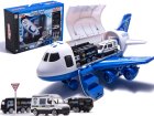 Transport Cargo Aircraft Airplane Police Car Play Set