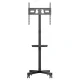 Mobile TV Cart Stand Maclean MC-949, 32-55\", max 25kg, Black
