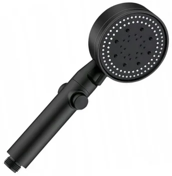 Shower Head, 5 Spray Modes, Black