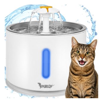 Purlov Automatic Pet Water Fountain for Dogs and Cats, 2.4L