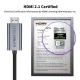 Tech-Protect UltraBoost USB-C to HDMI 2.1 Video Cable 8K 60Hz 300 cm - Gray